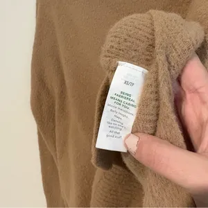 AERIE chenille oversized turtleneck sweater tan brown size‎ xs thumbnail 5