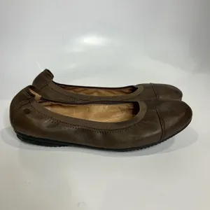 Josef Seibel 07 ballet flats brown leather women's size 39 8.5 business casual‎ thumbnail 4