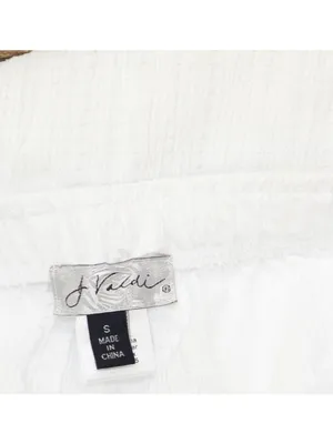 NWT J. Valdi Womens Cancun Wide-Leg Swim Cover Up Pants J23765 White S thumbnail 5