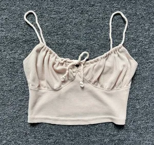 Neutral Beach Tie Tank Top thumbnail 1