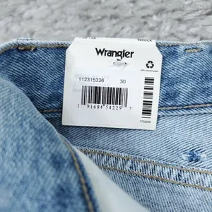 Wrangler Wrock 672 High Rise Kick Flare Jeans Light Wash Blue Cowgirl Size 30x28 thumbnail 7