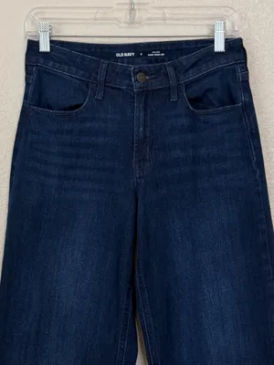 NWOT Old Navy Denim High-Rise Wow Wide Leg Women's Jeans, Size 4 thumbnail 3