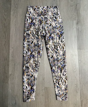 Sage animal print leggings thumbnail 2