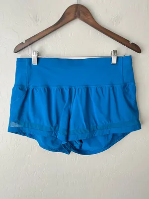 Lululemon Pace Perfect Athletic Shorts Whirlpool Blue Size Women’s 10 thumbnail 3