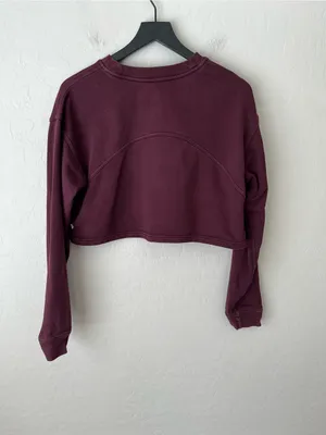Lululemon All Yours Crop Sweatshirt Lunar New Year Burgundy thumbnail 4