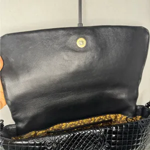 Versace Black Vanitas Medusa Patent Leather Shoulder Bag thumbnail 10