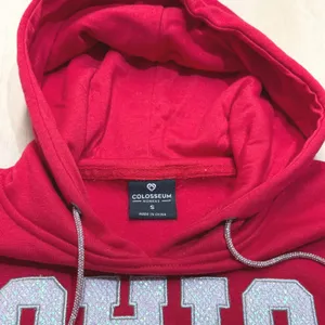 Colosseum Ohio State Buckeyes Womens S Rhinestone Drawstring Bling Hoodie NWT‎ thumbnail 6