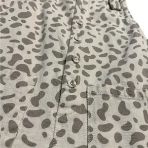 ✨🤍‎ Entro Leopard Print Button Front Romper Jumpsuit Size Medium 🤍✨ thumbnail 4