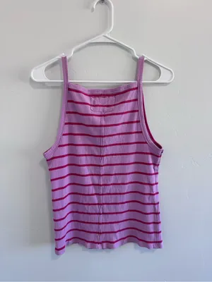 Free People We The Free Mia Tank Pink Striped XL thumbnail 6