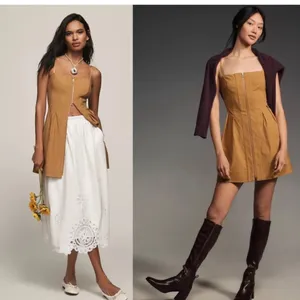MAEVE New Anthropologie Structured Zip-Front Mini Dress Size XL thumbnail 2