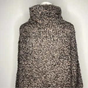 Free People Brown Alpaca Blend Knit Turtleneck She’s All That Tunic Sweater thumbnail 4