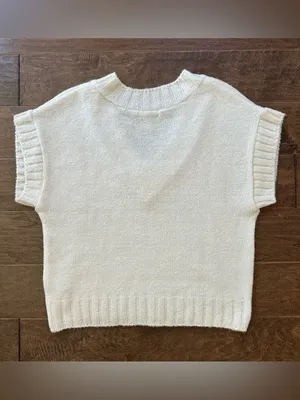 ASOS Oversized V-Neck Knit Vest thumbnail 6
