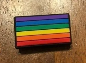 Charm for crocs flag Proud rainbow multicolored new thumbnail 1