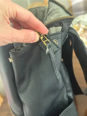 Freshly Picked diaper bag backpack leather zipper pockets baby new mom thumbnail 15