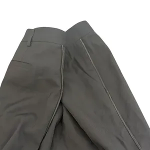Theory Black Wool Straight Leg Pants Size 4 Zipper Ankle Quiet‎ Luxury Capsule thumbnail 4
