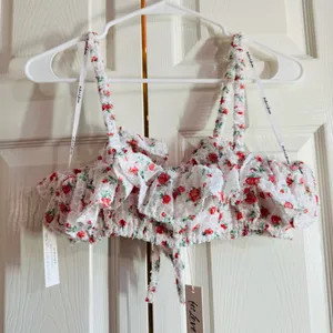 FOR LOVE & LEMONS Gidget Top in Red - XS - NWT thumbnail 4