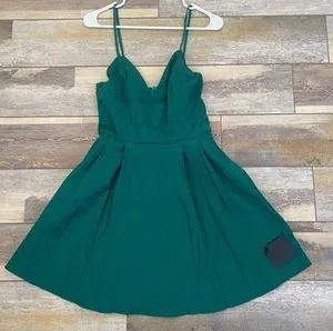 Lulus Green Satin Mini Dress thumbnail 3