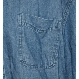 Harrah's Casino Blue Denim Button Up Shirt Top Size XL Cotton Embroidered Logo thumbnail 4