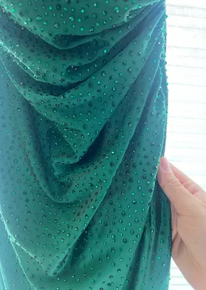 Sequined Dress Green Size M thumbnail 3