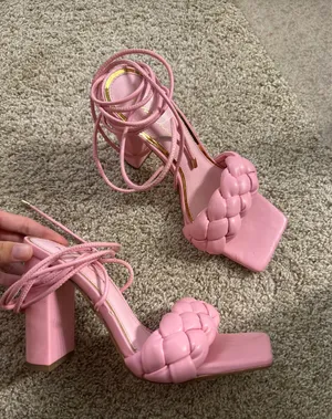 ASOS Pink Wrap Heels thumbnail 5