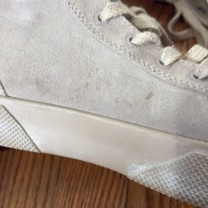 Zara Taupe Suede Faux Fur Trim High Top Platform Sneakers EU 39 US 8 Chunky‎ thumbnail 7