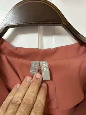 ASOS Rust Button-Front Tunic Dress thumbnail 3