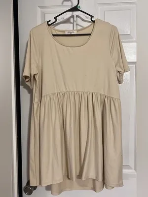 ZENANA Cream Babydoll Tunic thumbnail 2