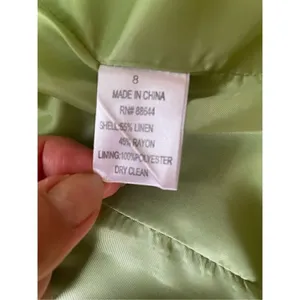 EMILY Linen jacket with buttons and lining M Green Size M thumbnail 6