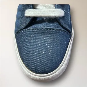 GBG Los Angeles Womens 7 Blue Sparkle Denim High Top Sneakers Quilted Y2K Retro‎ thumbnail 10