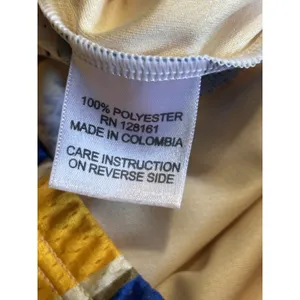Retro Cycling‎ Jersey 2XL Full Zip Short Sleeve Yellow/Blue Paps Blue Ribbon EUC thumbnail 6