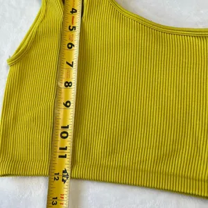 Aerie Rush Green Ribbed Seamless One Shoulder Longline Sports Bra XS thumbnail 6