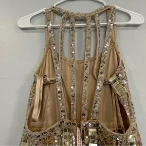 Mac Duggal Halter Neck Embellished Detailed Back Gown Style #93981 thumbnail 10