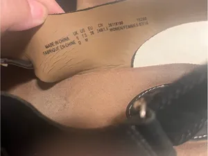 Clarks Black Suede Crisscross Slingback Sandals thumbnail 7