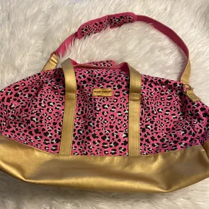 Simply Southern Weekender Bag excellent condition pink , gold and black high 13” thumbnail 16