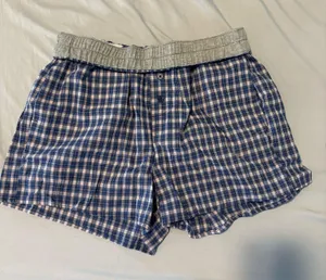 No Boundaries Blue plaid Boxer shorts thumbnail 2