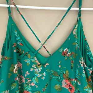 Strappy green floral dress size medium thumbnail 4