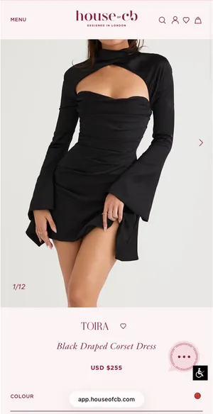 House of CB Corset Dress Mini thumbnail 2