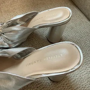 Loeffler Randall Celeste Silver Knot‎ Heeled Mule Sandal Size 6.5 thumbnail 6