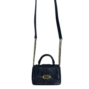 Zara Black Metal Buckle City Bag Faux Leather Top Handle & Crossbody Strap thumbnail 10
