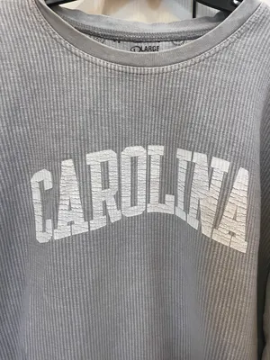 Royce Apparel Carolina Gray Ribbed Sweatshirt thumbnail 2