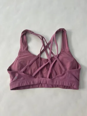 Lululemon Free To Be Serene Strappy Sports Bra Velvet Dust Purple 6 thumbnail 5