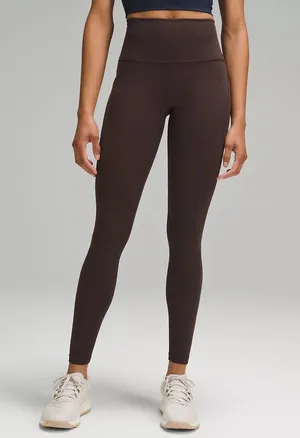 NWT Lululemon Wunder Train High-Rise Tight with Pockets 25" size 4 Espresso thumbnail 1