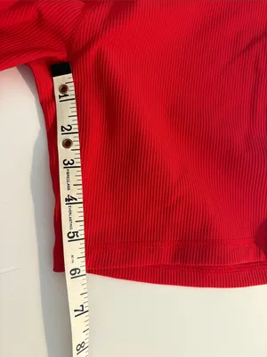 Women’s Active biker Shorts High-Waist Red v waist XL new thumbnail 7