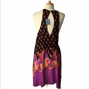Free people asymmetrical side tie Sleeveless Dress thumbnail 4