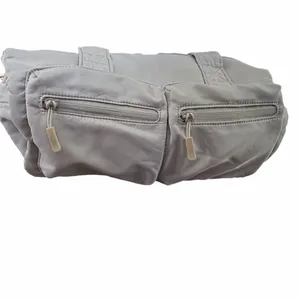 Primark Beige Nylon Duffel Bag with Dual Zipper Pockets thumbnail 2