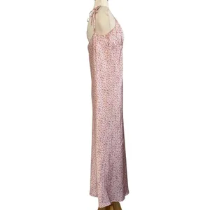 PRINCESS POLLY The Veronica Satin Floral Midi Dress Spaghetti Strap V Neck Sz 10 thumbnail 6