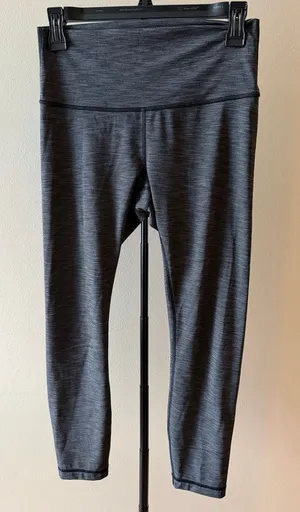 Lululemon Heathered Gray Leggings Size 8 thumbnail 1