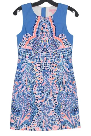 Lilly Pulitzer Mila Shift Dress Tic Tac Tile Resort Preppy Vacation Coastal 0 thumbnail 1