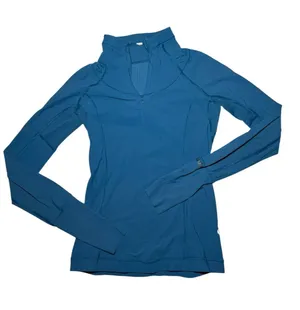 Lululemon Sunaway Runaway 1/2 Zip In Tofino Teal thumbnail 1