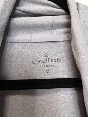 Cuddl Duds Flexwear Long Sleeve Wrap Light‎ Heather Gray Size Medium thumbnail 2